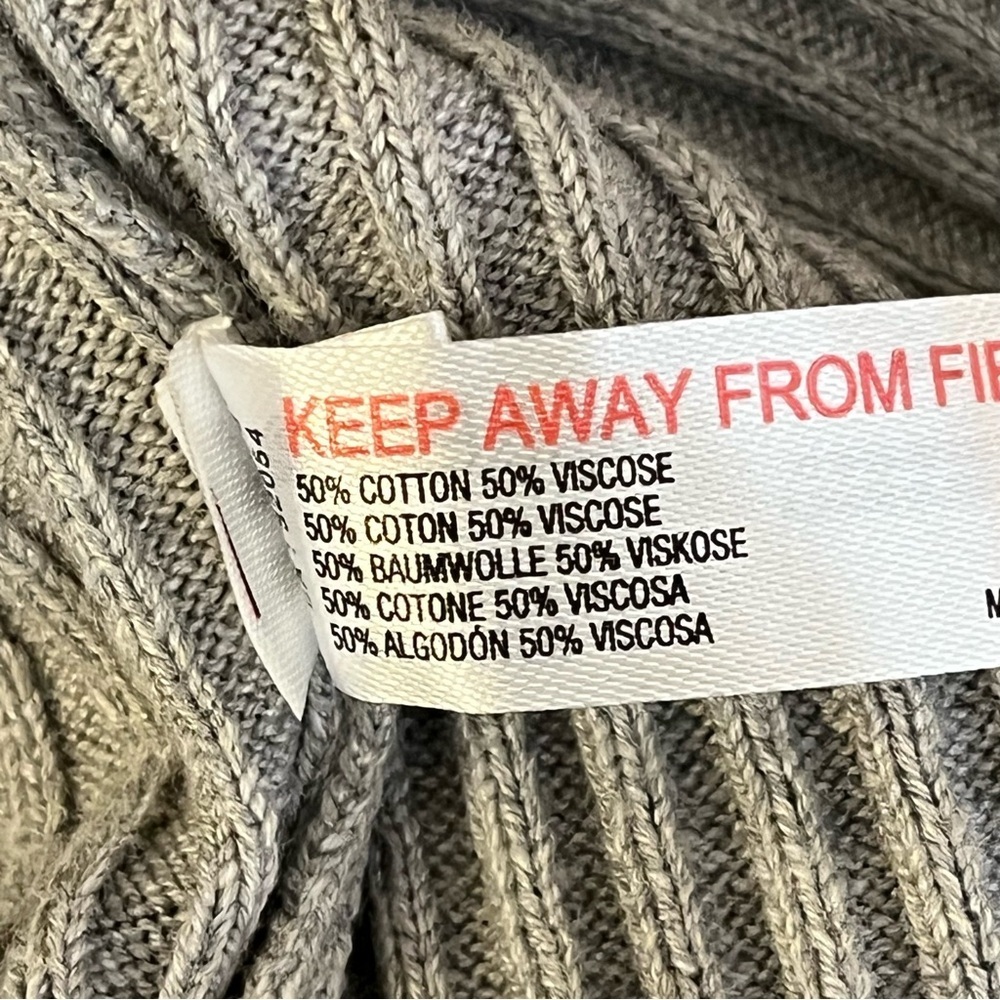 Daily Practice | Ribbed gray sweater midi skirt Women’s size M Anthropologie - Picture 8 of 9